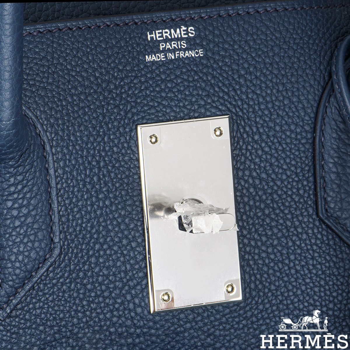 Hermes Endless Road HAC Birkin Bag Togo with Swift and Clemence with  Palladium Hardware 50 Blue 1395561